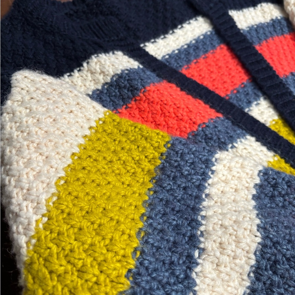 Colorful Striped Knit Cardigan - Picture 6 of 7